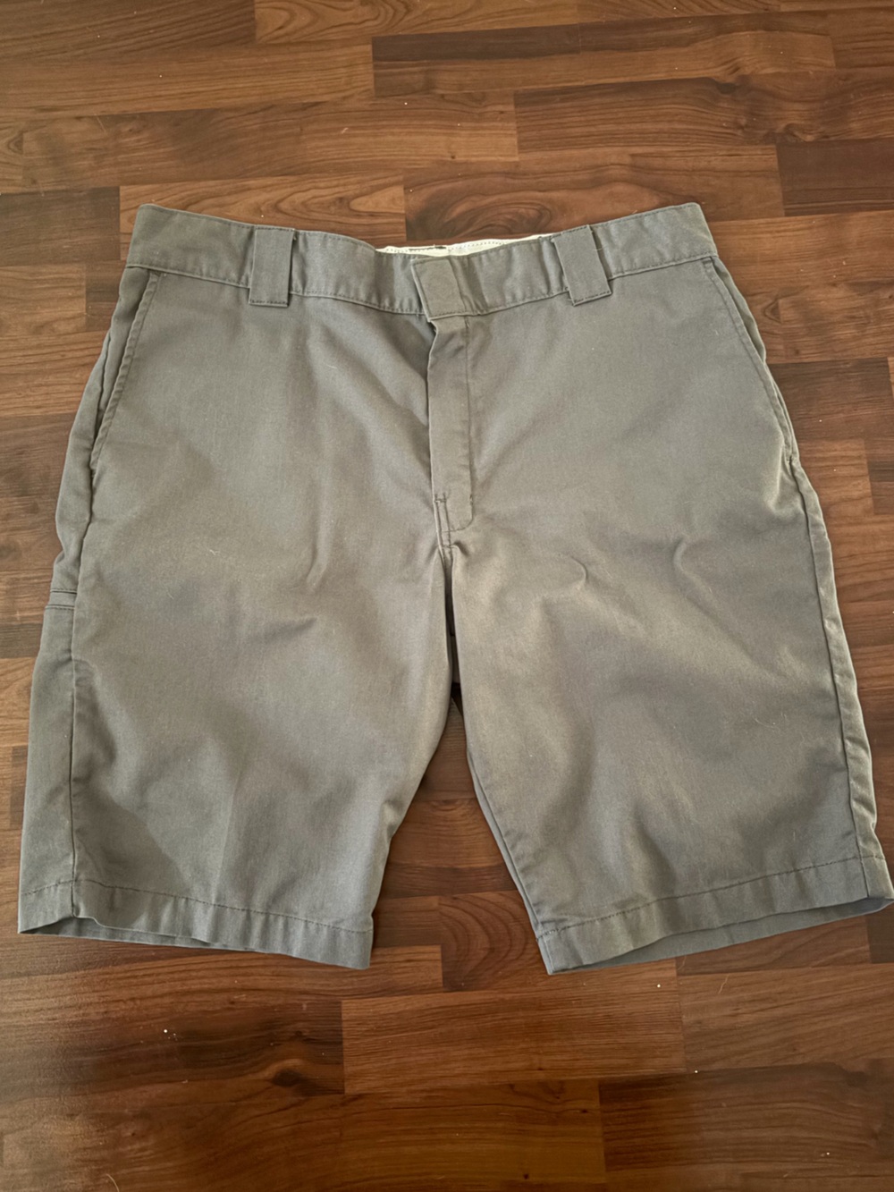 Dickies Men's Flat Front Work Shorts in Gray